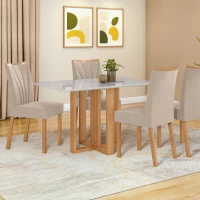 MESA LOPAS 1.20 ATHENAS C/4 S.ATHENAS AMENDOA T368
