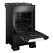 COCINA MUELLER DECORATO VETRO 4B NEGRO  C/ENCENDIDO