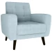 POLTRONA MX LIVIA 1185 T.495 AZUL PIE DE MADERA