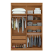ROPERO LOPAS ALONZO 4P C/ESP FRASSINO/OFF WHITE