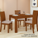 MESA LOPAS 1.20 C/4 SILLAS ATHENAS FRASSINO T495
