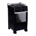 COCINA MIDAS GLASS VIDRIO BLACK 4H