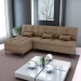 SOFACAMA MX NICE 15787 2L+CHAISE T.539 FIRE 04 CACAU
