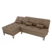 SOFACAMA MX NICE 15787 2L+CHAISE T.539 FIRE 04 CACAU