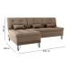 SOFACAMA MX NICE 15787 2L+CHAISE T.539 FIRE 04 CACAU